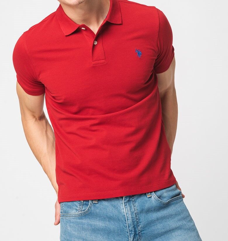 tricou rosu us polo assn